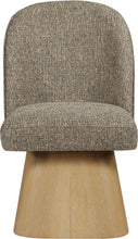 Load image into Gallery viewer, Marlowe - Linen Textured Fabric Upholstered Swivel Dining Side Chair - Stained Natural