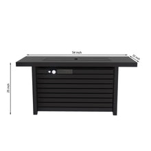 Load image into Gallery viewer, Outdoor Fire Pit Table & Lid - Black