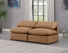 Load image into Gallery viewer, Indulge - Faux Leather 2 Seat Modular Armless Sofa