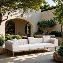 Load image into Gallery viewer, Laguna - 3 Piece Resilient Water Resistant Fabric 106.5" Upholstered Outdoor Patio Modular Sofa