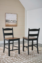Load image into Gallery viewer, Valebeck - Barstool (Set of 2) - Black / Brown