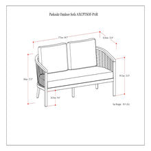 Load image into Gallery viewer, Parkside - Outdoor Sofa - Natural