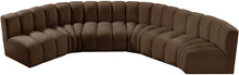 Load image into Gallery viewer, Arc - Velvet 6 Piece U-Shaped Modular Sofa
