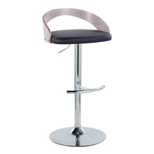 Load image into Gallery viewer, Grotto - Contemporary, Adjustable Barstool With Swivel With Rounded T Footrest (Set of 2)