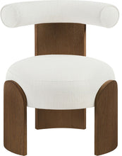 Load image into Gallery viewer, Calder - Linen Textured Fabric Upholstered Accent Chair - Painted Brown Base
