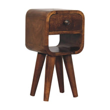 Load image into Gallery viewer, Mini California Curved Nightstand Wth Lower Slot