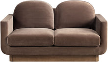 Load image into Gallery viewer, Diviento - Velvet Performance Fabric Upholstered Loveseat