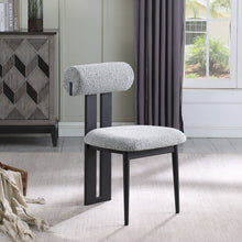 Load image into Gallery viewer, Dario - Boucle Dining Chair With Black Frame (Set of 2)