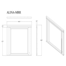 Load image into Gallery viewer, Adalid - Square Shaped Mirror With LED Lighting And Glittered Detailing - White