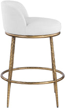 Load image into Gallery viewer, Ferro - Upholstered Counter Stool With Brushed Gold Base