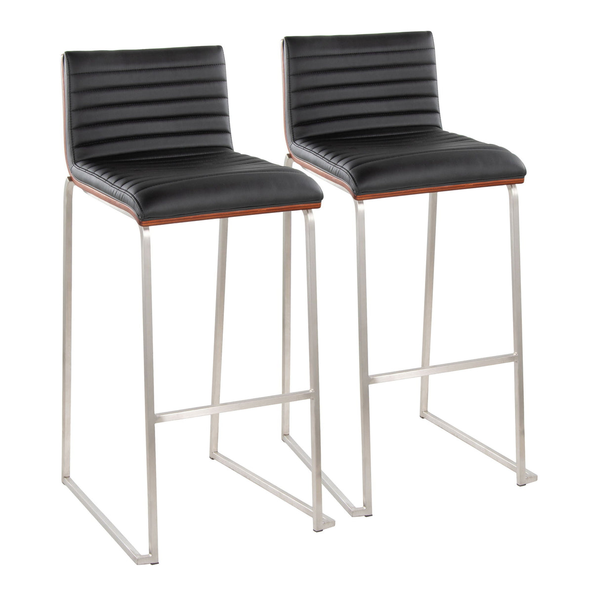 Mason Mara - Contemporary Fixed Height Barstool (Set of 2) - Ego Home Furniture