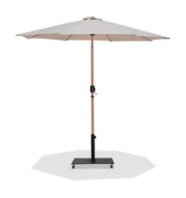 Load image into Gallery viewer, Fiji - Aluminum Patio Umbrella With Square Black And Teak Base