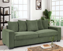 Load image into Gallery viewer, Luxe Sofa With 5 Matching Toss Pillows, Sleek Design, Spacious And Comfortable 3 Seater Couch