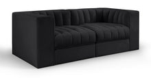 Load image into Gallery viewer, Rummi - Velvet Performance Fabric Upholstered 2 Piece Modular Loveseat