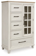 Load image into Gallery viewer, Shaybrock - Door Chest - Antique White / Brown