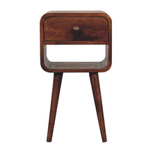 Load image into Gallery viewer, Mini California Curved Nightstand Wth Lower Slot