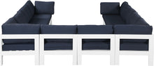 Load image into Gallery viewer, Nizuc - Outdoor Patio 10 Piece Modular Sectional With White Frame