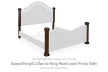 Load image into Gallery viewer, Lavinton - Queen/ King/ California King Headboard Posts - Brown