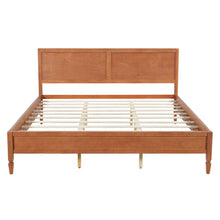 Load image into Gallery viewer, Classic Platform Bed Frame With Panel Headboard