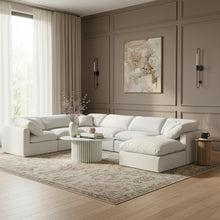 Load image into Gallery viewer, Indulge - Linen 7 Piece Modular Sectional - White