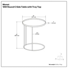 Load image into Gallery viewer, Monet - Metal Table