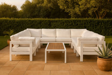 Load image into Gallery viewer, Nizuc - Outdoor Patio 10 Piece Modular Sectional With White Frame