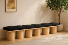 Load image into Gallery viewer, Pavilion - 6 Piece Modular Bench With Natural Base