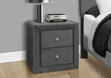 Load image into Gallery viewer, Nightstand, Storage Drawer Versatile Use, Upholstered, Transitional