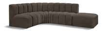 Load image into Gallery viewer, Arc - Boucle Fabric 5 Piece Corner Modular Sofa