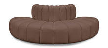 Load image into Gallery viewer, Arc - Faux Leather 4 Piece Modular Sofa
