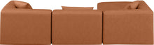 Load image into Gallery viewer, Cube - 4 Piece Modular Sectional With Chaise - Cognac