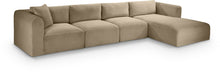 Load image into Gallery viewer, Shaggy - Fabric 4 Piece Modular Sectional