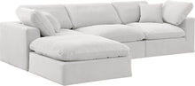 Load image into Gallery viewer, Comfy - 4 Piece Velvet Modular Sectional With Chaise - White