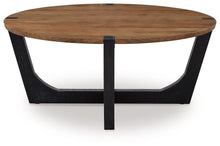 Load image into Gallery viewer, Hanneforth - Round Cocktail Table - Brown