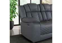 Load image into Gallery viewer, U7068 - 10 Power Reclining Sofa / Power Console Reclining Loveseat With LED - Gray