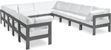 Load image into Gallery viewer, Nizuc - Outdoor Patio 12 Piece Modular Sectional With Gray Frame