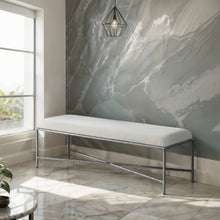 Load image into Gallery viewer, Valley - Bench With Silver Frame