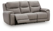 Load image into Gallery viewer, Real Moments - Power Reclining Sofa With Audio Seating - Ash