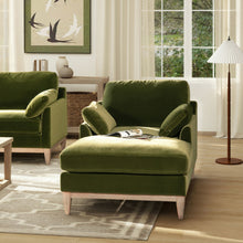Load image into Gallery viewer, Pasadena - Modern Farmhouse Chaise Lounge Chair - Olive Green