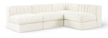 Load image into Gallery viewer, Rummi - Armless Velvet Performance Fabric Upholstered 4 Piece Modular Sectional