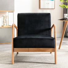 Load image into Gallery viewer, Classic Mid-Century Modern Accent Chairs, Open Framed Armchair With Cushioning