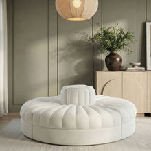 Load image into Gallery viewer, Rummi - Round Velvet Performance Fabric Upholstered 4 Piece Modular Sofa