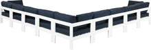 Load image into Gallery viewer, Nizuc - Outdoor Patio 9 Piece Modular Sectional With White Frame