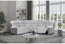 Load image into Gallery viewer, U6028 - Left Arm Facing Reclining Loveseat With LED - Gray
