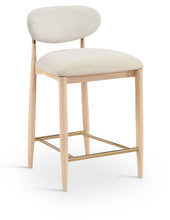 Load image into Gallery viewer, Riccio - Fabric Stool - Natural Frame