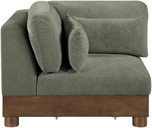 Load image into Gallery viewer, Turin - Chenille Fabric Upholstered Modular Corner Chair - Walnut Base