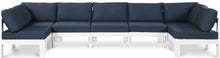 Load image into Gallery viewer, Nizuc - Outdoor Patio 7 Piece Modular Sectional With White Frame