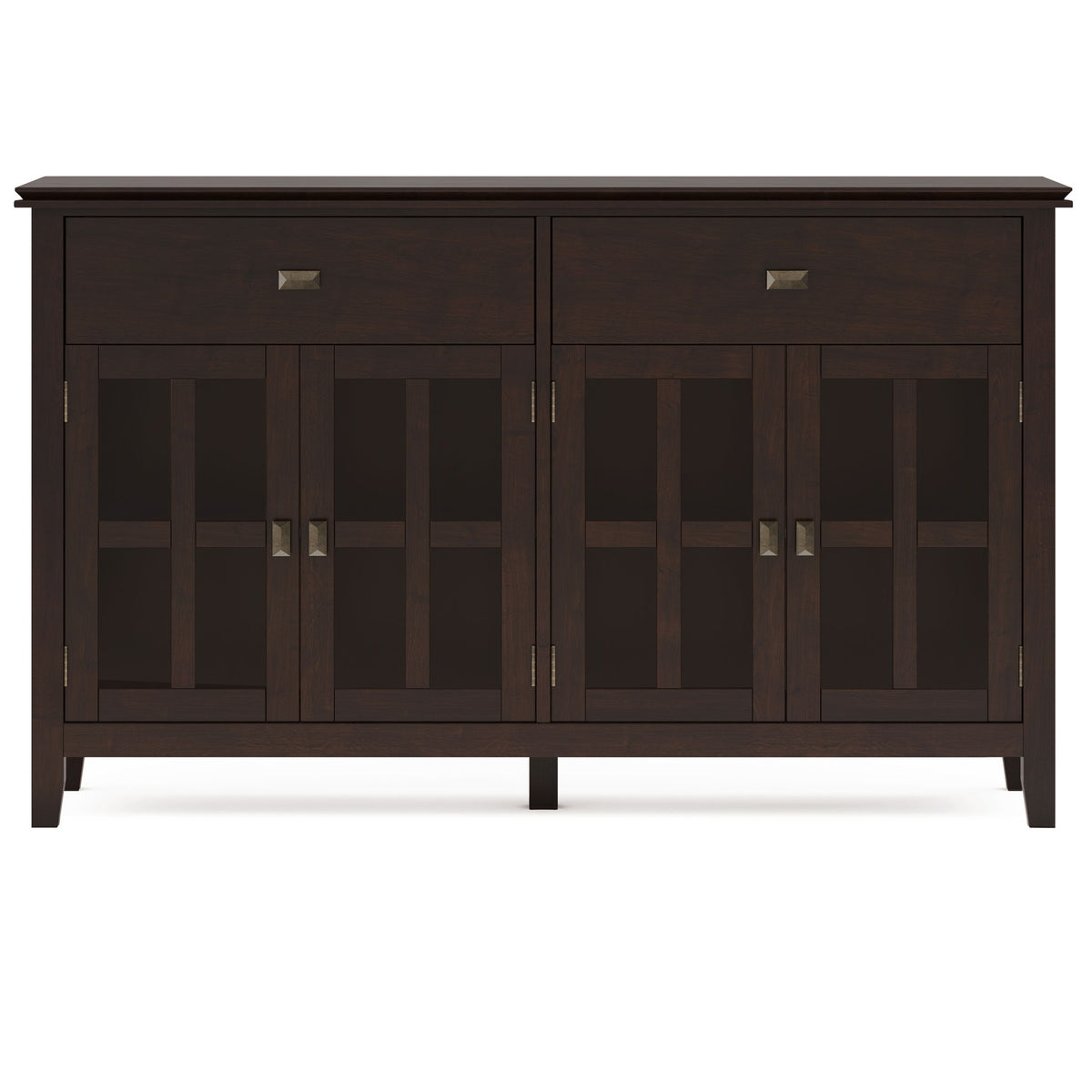 Artisan - Large 4 Door Sideboard Buffet - Dark Chestnut Brown
