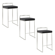 Load image into Gallery viewer, Fuji - Contemporary Elegant Stackable Counter Stool Set