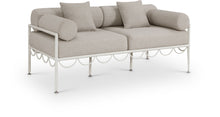 Load image into Gallery viewer, Portofino - Resilient Water Repellent Fabric 69.75" Upholstered Outdoor Patio Loveseat